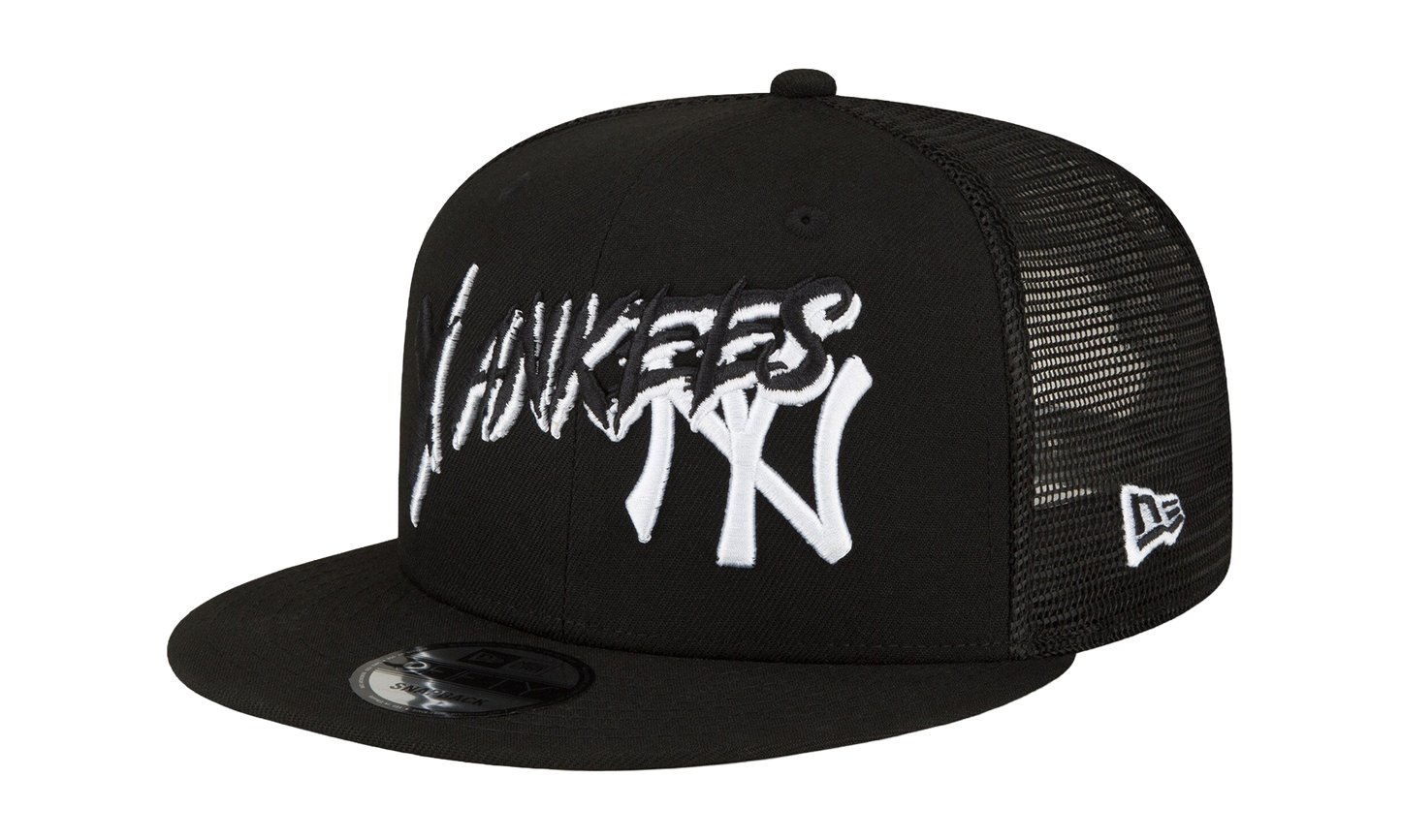 9FIFTY New York Yankees Trucker Snapback Hat "Black" NE835