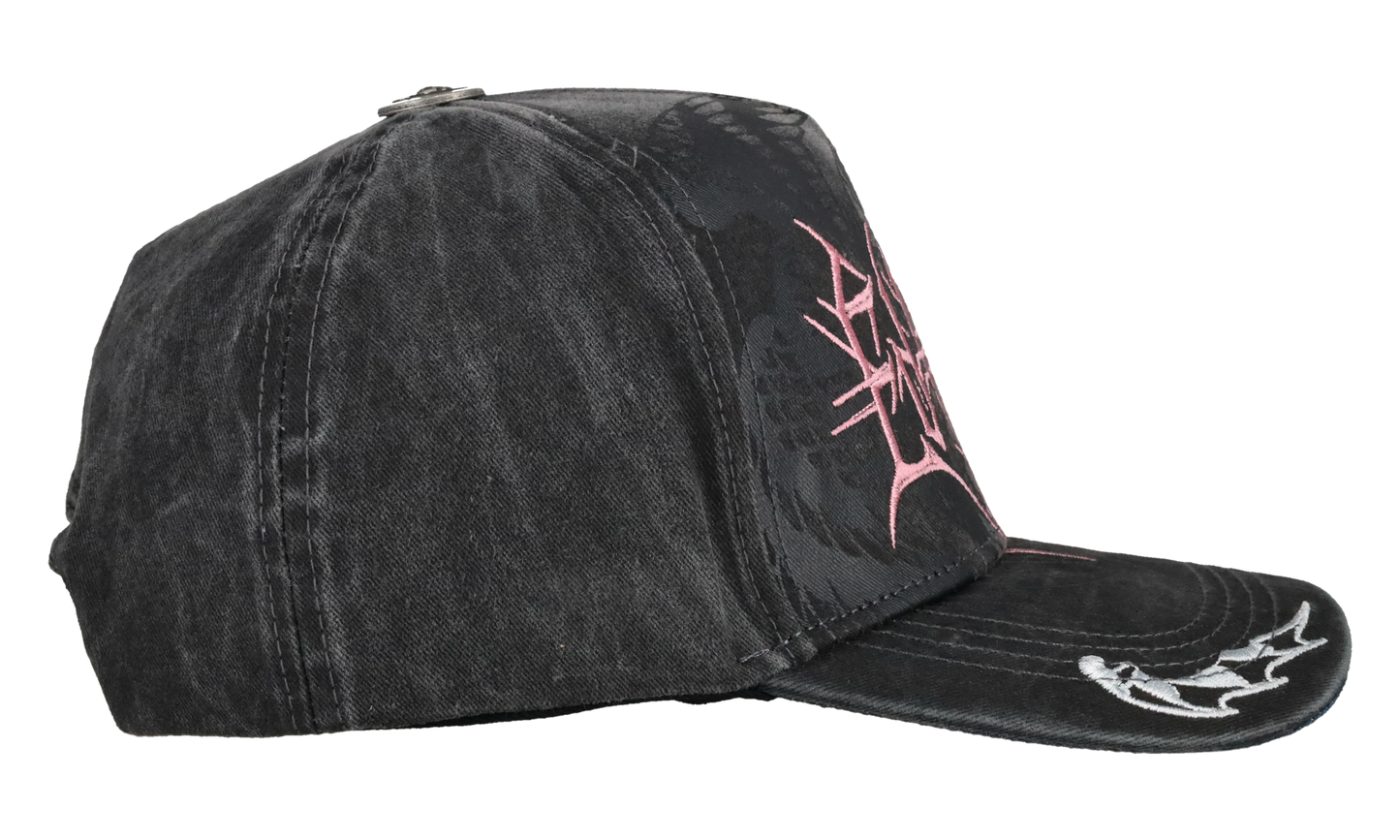 Cyber Logo Satin Trucker Hat "Black / Pink" EHHS0001 4