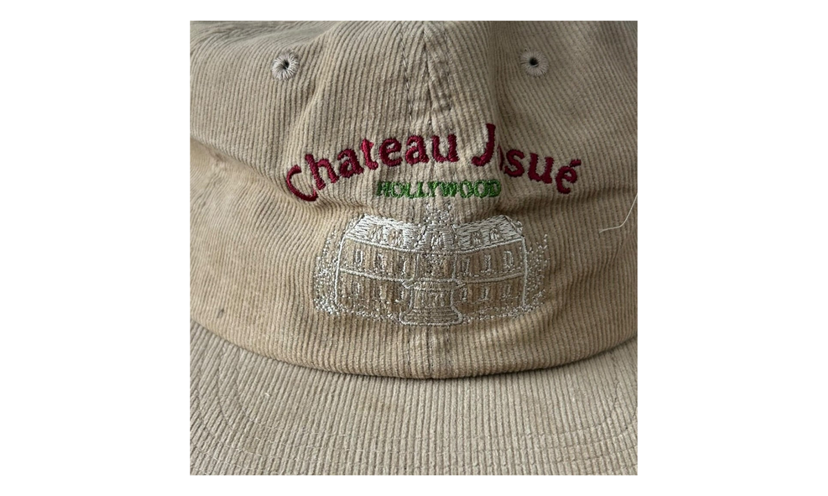 Chateau Josue Embroidered Corduroy Hat "Beige & Multicolor" GD358