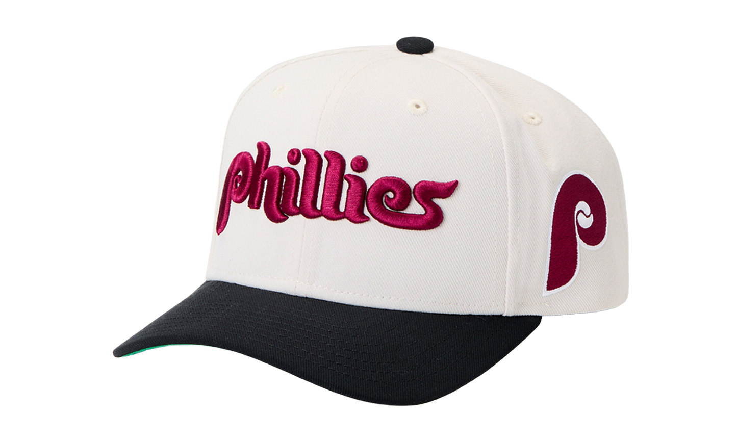Philadelphia Phillies MLB Word Pro Snapback Hat "Off White" HP11517 PPHOFWH
