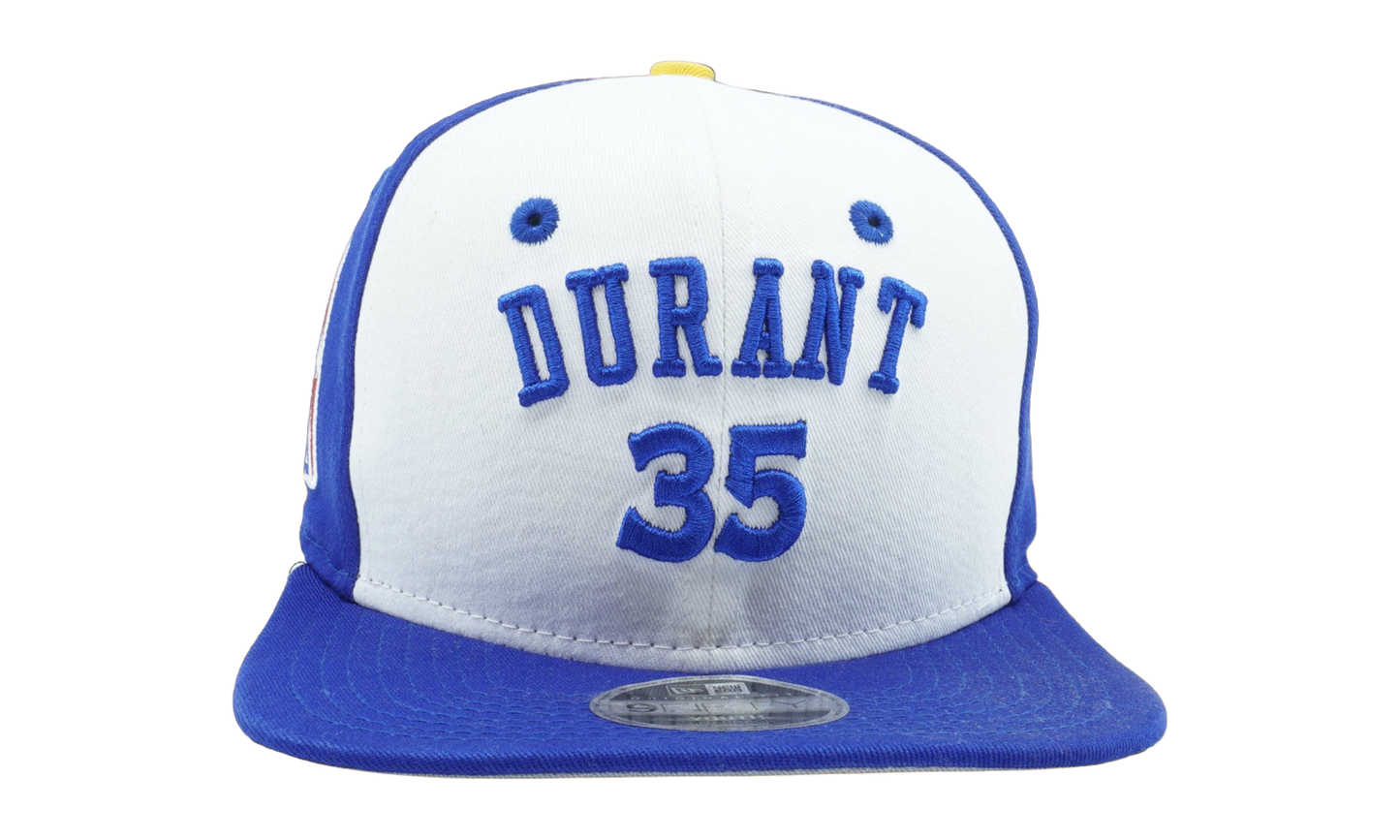 9FIFTY Golden State Warriors Home Durant Snapback Hat Youth "White / Blue" NE1174