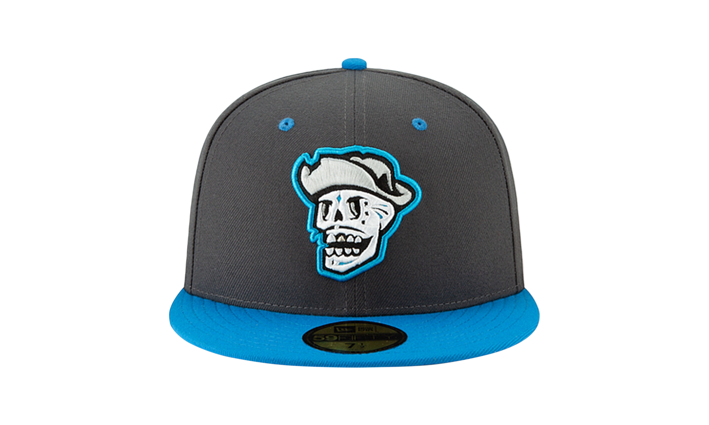 59FIFTY Las Vegas Aviators Theme Night Fitted Hat "Dark Grey / Blue - Visor" NE723