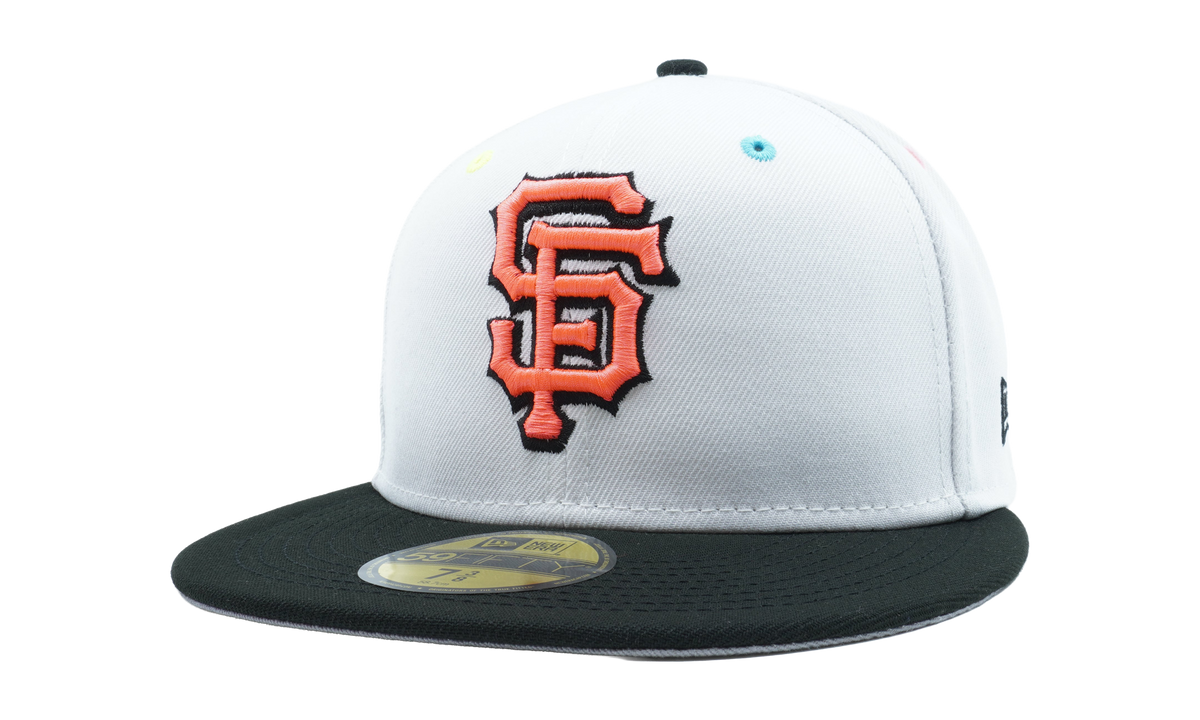 59FIFTY San Francisco Giants 2014 World Series Fitted Hat "White / Black - Brim / Grey - Under Brim" NE832