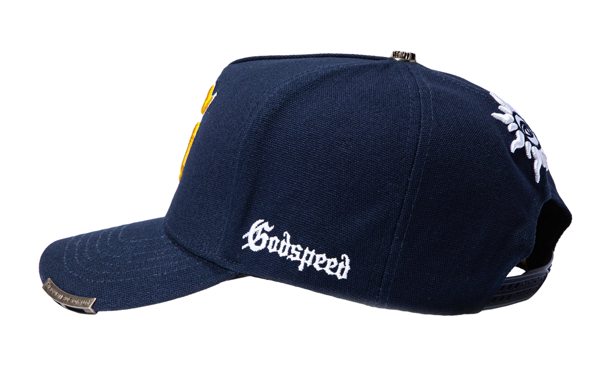 G Logo Snapback Cap "Navy / Yellow" GS213