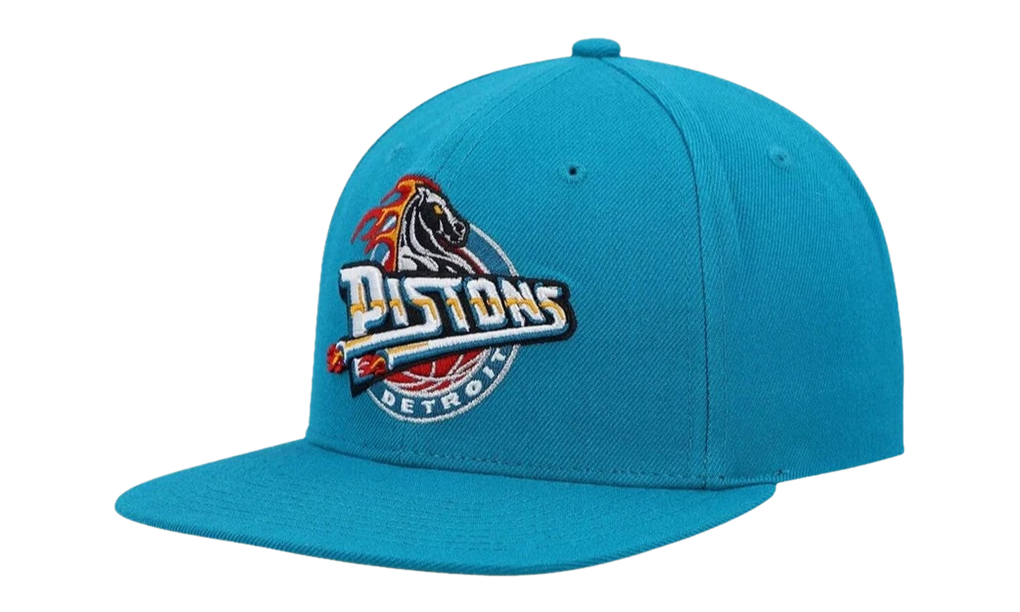 NBA Hardwood Classics Team Ground 2.0 Fitted Cap "Detroit Pistons - Teal" HHSF3259 DPIYYPPPTEAL