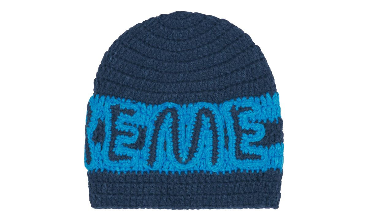 Crochet Logo Beanie "FW25 - Navy" SU27867