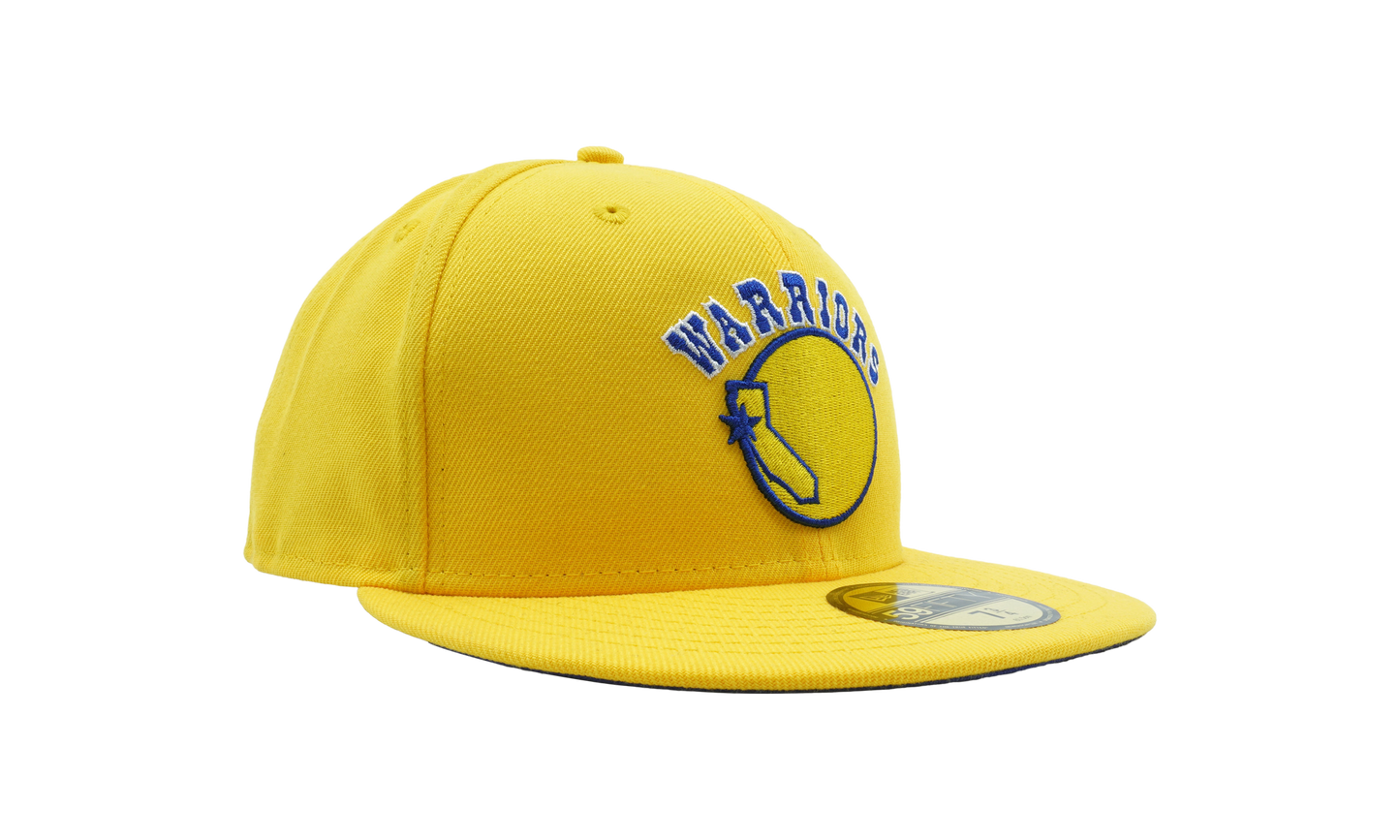 59FIFTY Golden State Warriors Classics Night Hardwood Fitted Hat "Yellow" NE706