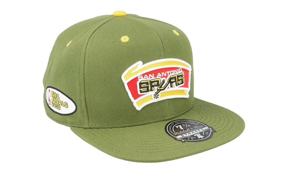 NBA Hardwood Classics Fitted Cap "San Antonio Spurs - Olive" 6HSFSH21249 SASOLIV