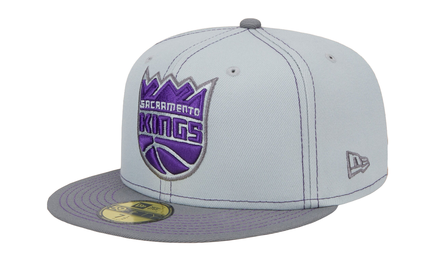 59FIFTY Sacramento Kings Color Pop Fitted Hat "Grey / Purple - Stitch" NE884