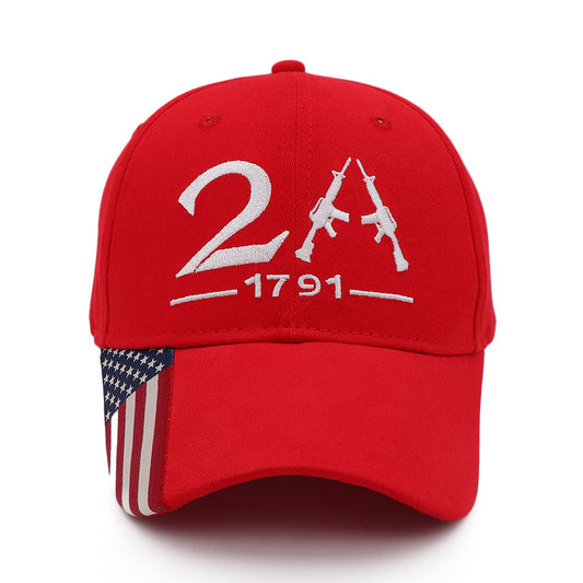 2nd Amendment 2A Limited Edition Red Embroidered Hat