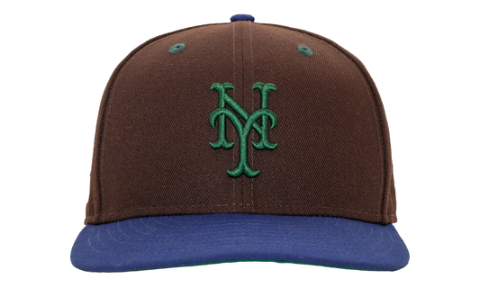 59FIFTY New York Mets Fitted Hat "Brown / Blue - Visor" NE1250