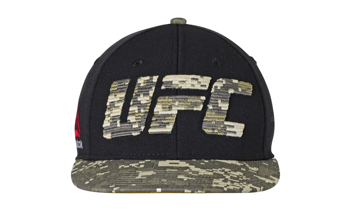 UFC Digital Flat Brim Visor Flex Fit Hat "Camo" M702Z FAS UUFC