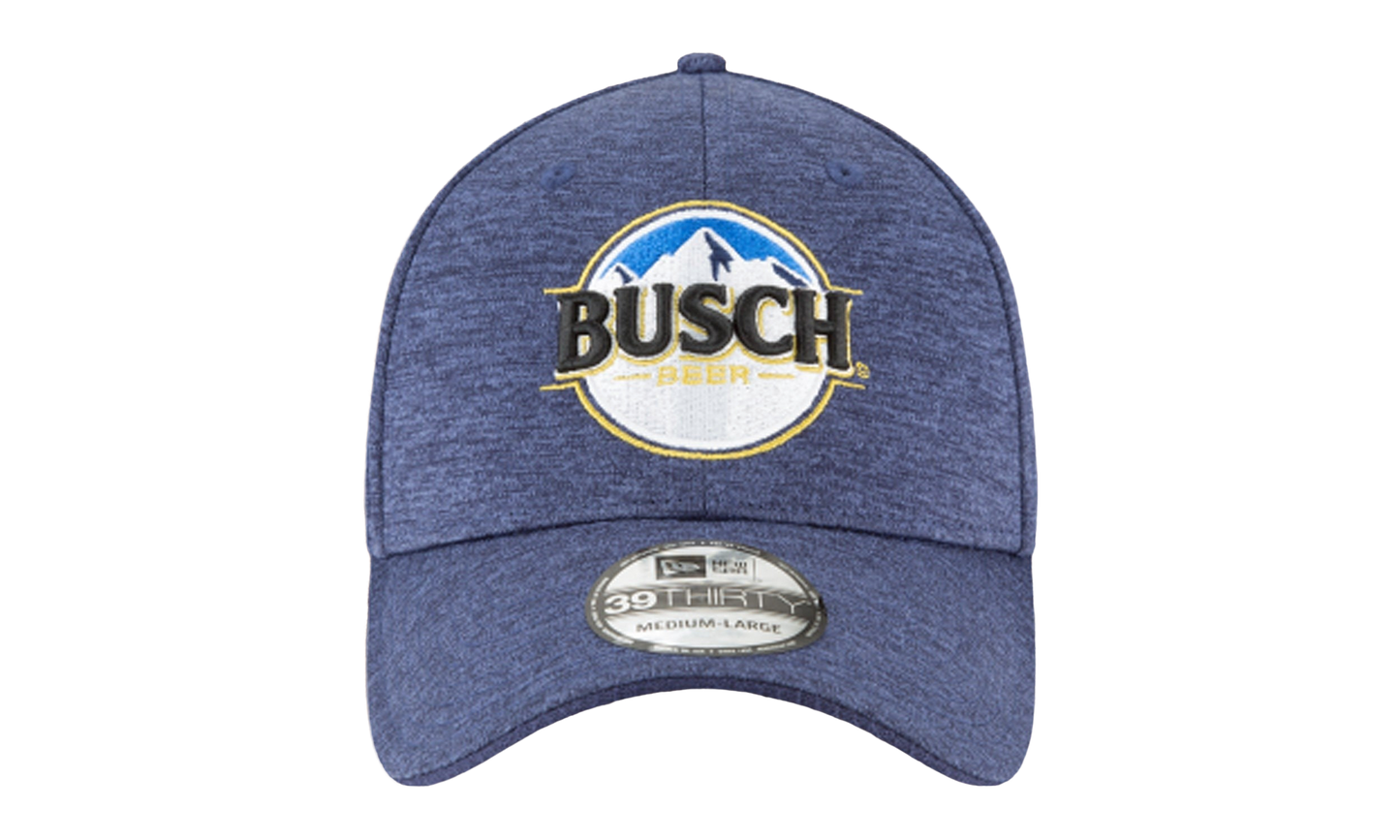 39THIRTY Busch Beer NASCAR Kevin Harvick Flex Fit Hat "Navy Blue Heather" NE659