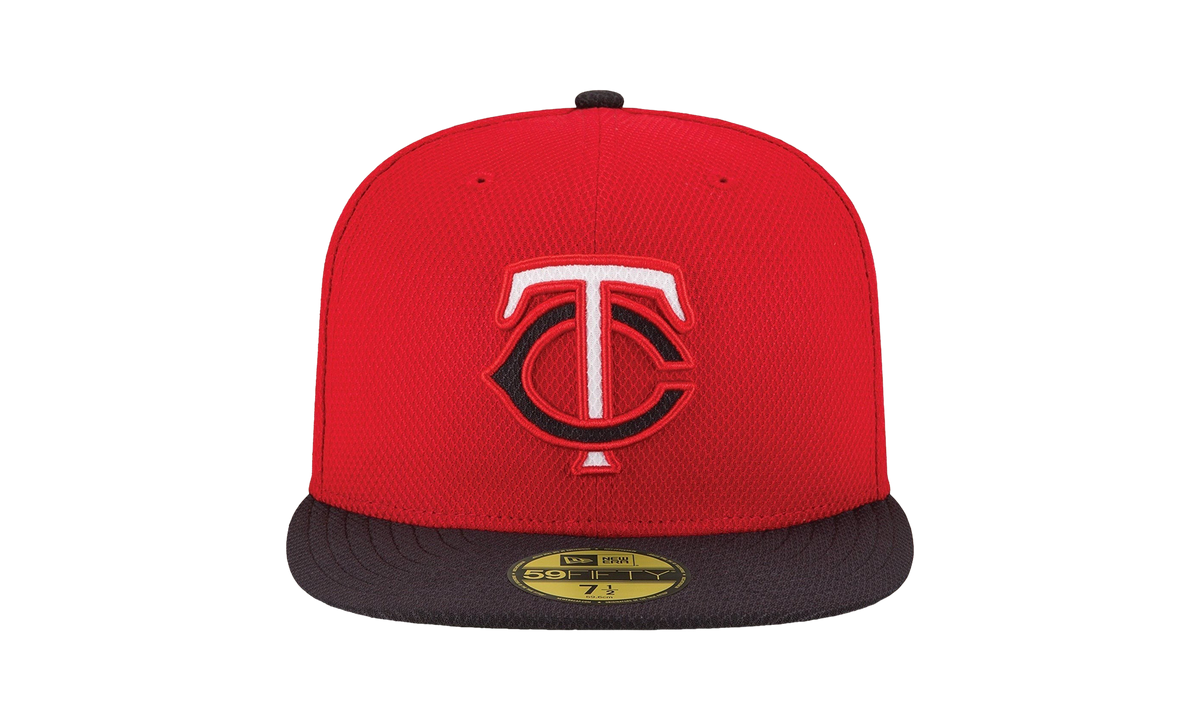 59FIFTY Minnesota Twins Diamond Era Fitted Hat "Red / Black - Brim" NE579