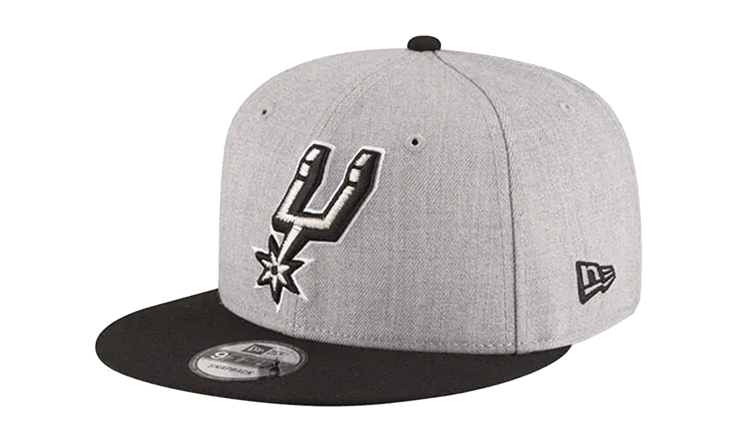 9FIFTY San Antonio Spurs Snapback Hat "Grey / Black - Brim" NE567