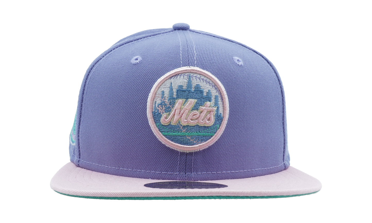 59FIFTY New York Mets 1969 World Series Fitted Hat "Lavender / Pink - Brim / Sky Blue - Under Brim" NE1085