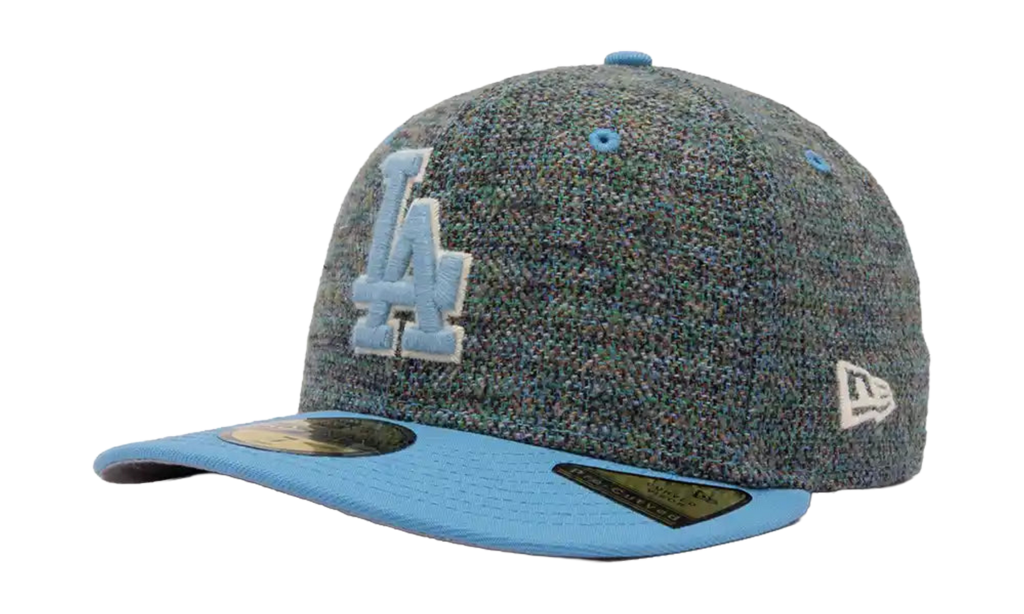 59FIFTY LA Dodgers MLB Fitted Hat "Tweedy Cotton Pastel Blue" NE531