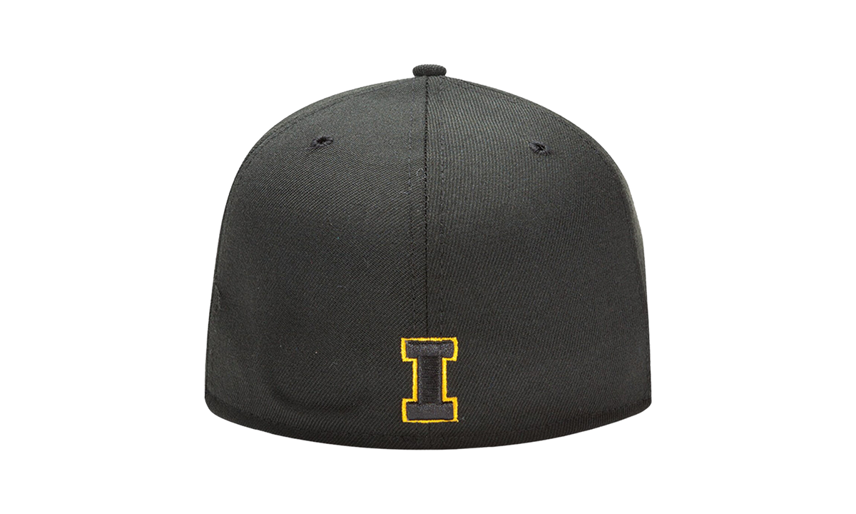 59FIFTY Iowa Hawkeyes Logo Fitted Hat "Black" NE620