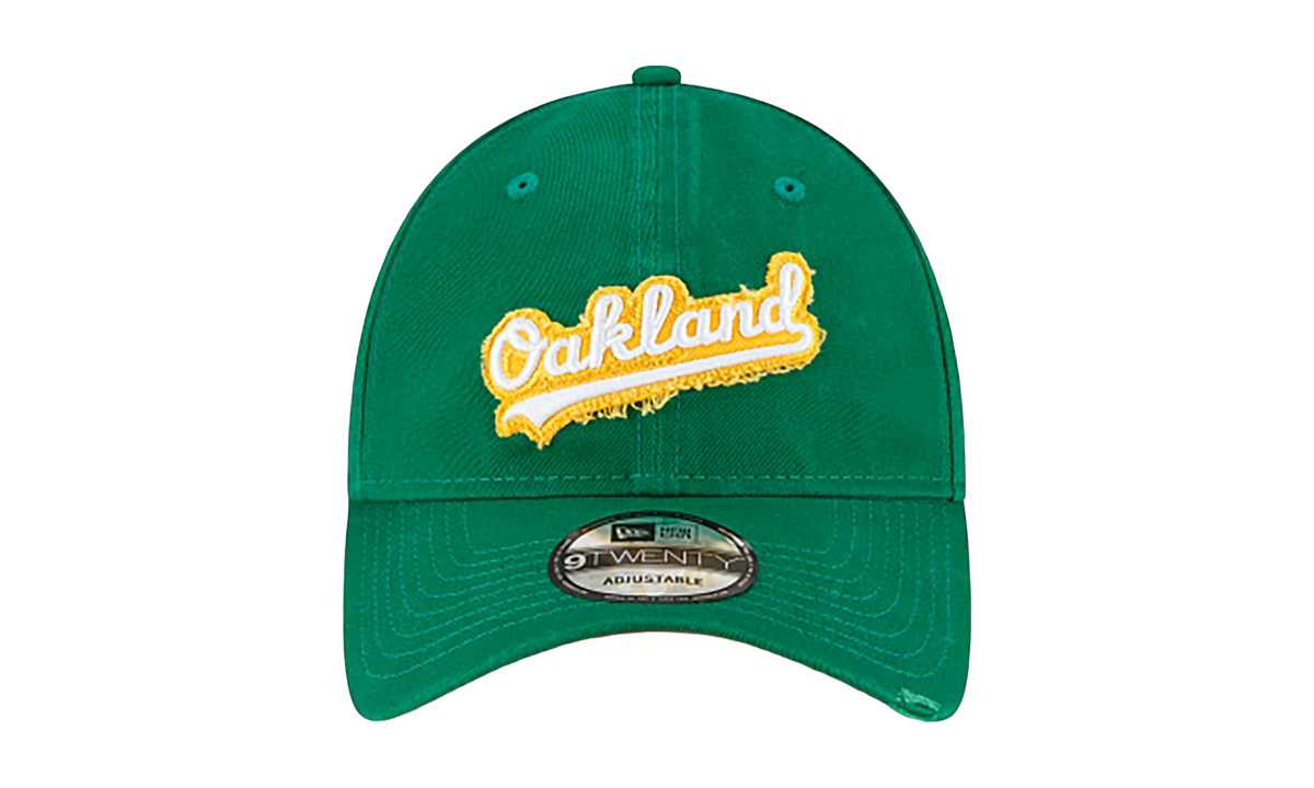 9TWENTY Oakland Athletics Core Classic Distressed Patch Strapback Hat "Green" NE755