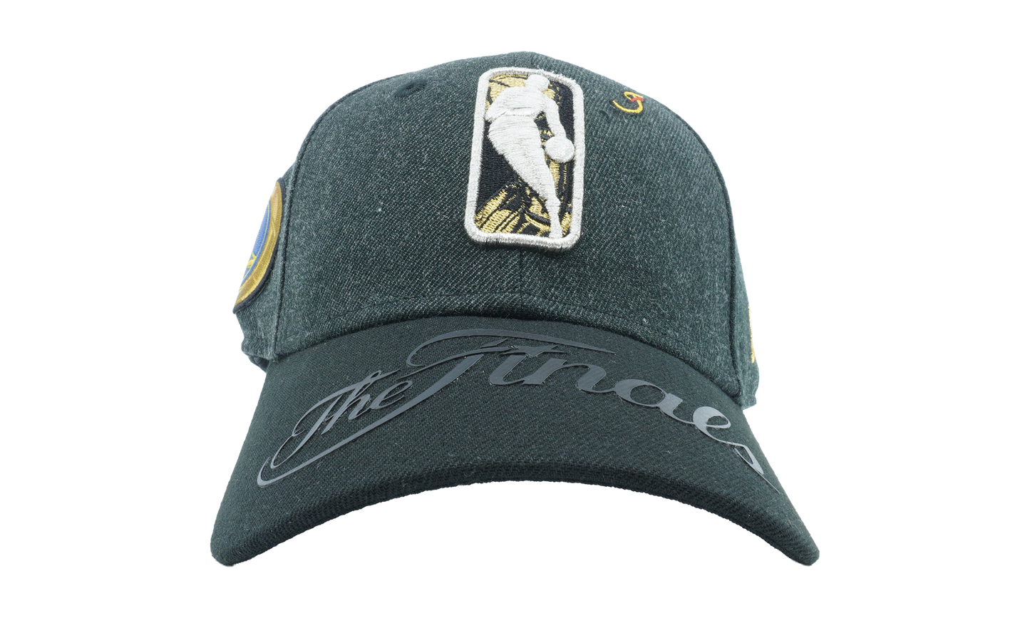 9FORTY Golden State Warriors The Finals Snapback Hat "Charcoal / Black - Brim" NE1159