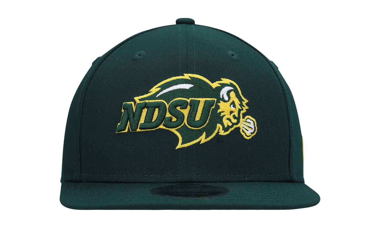 9FIFTY North Dakota State Bison Snapback Hat "Dark Green" NE1031