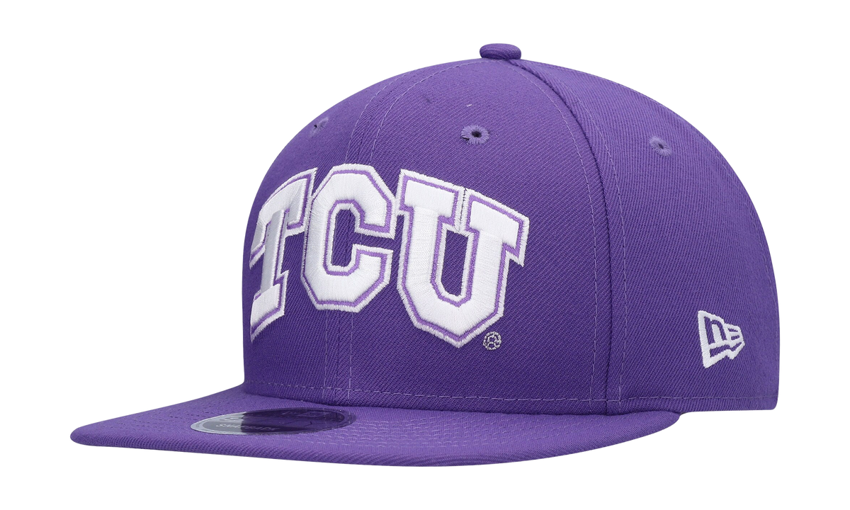 9FIFTY Texas Christian University Horned Frogs Snapback Hat "Varsity Purple" NE1012
