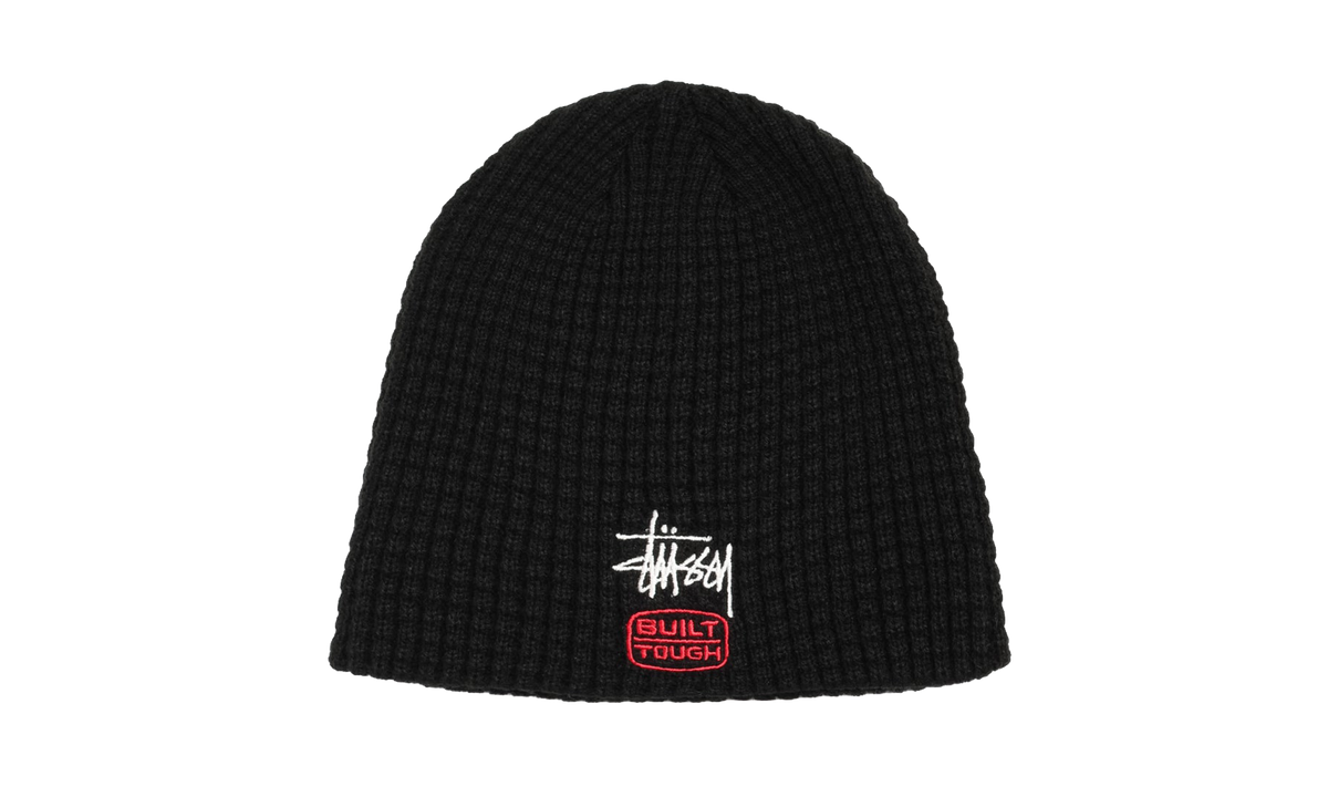 WAFFLE BUILT TOUGH SKULLCAP "Black" STUS341