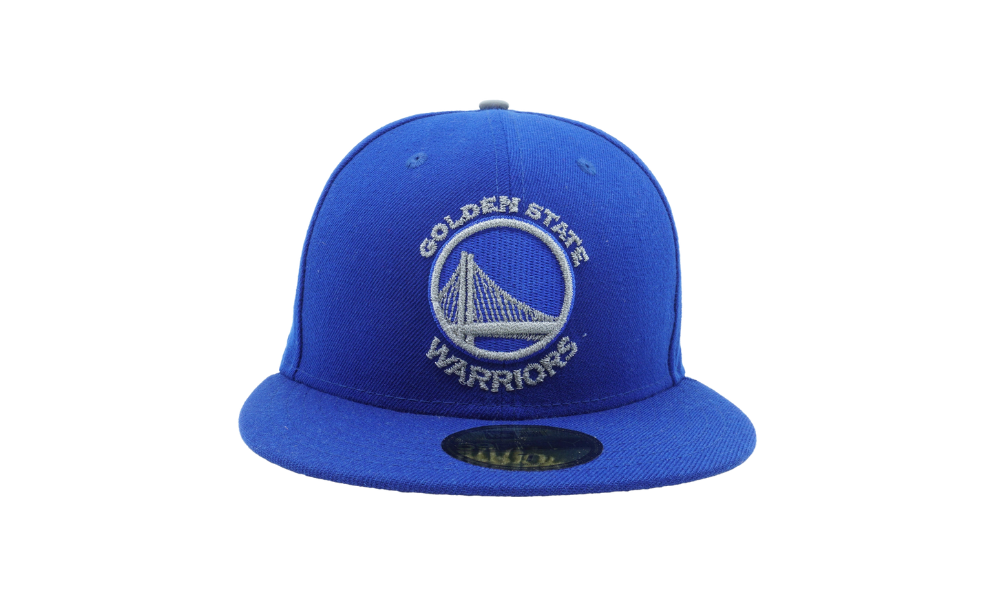 59FIFTY Golden State Warriors Logo Flective Fitted Hat "Royal Blue / Grey - Under Brim" NE603