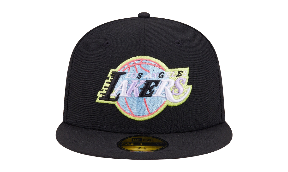 59FIFTY Los Angeles Lakers Color Pack Fitted Hat "Black / Gray - Under Brim" NE864