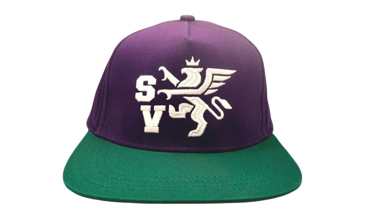 Griffin Snapback Hat "Plum/Green" SV039