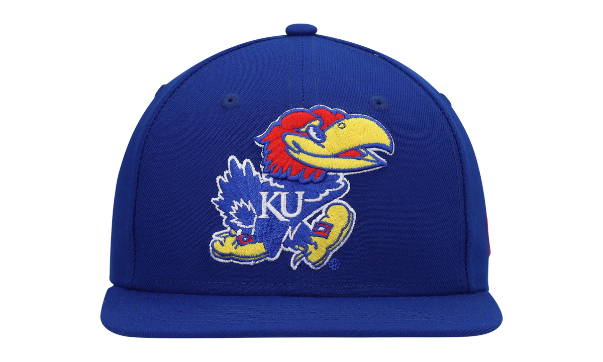 9FIFTY Kansas Jayhawks Snapback Hat "Royal Blue" NE1025