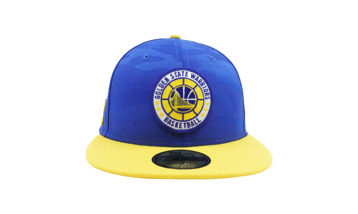 59FIFTY Golden State Warriors 2018 Tip-Off Fitted Hat "Blue / Yellow - Brim" NE675