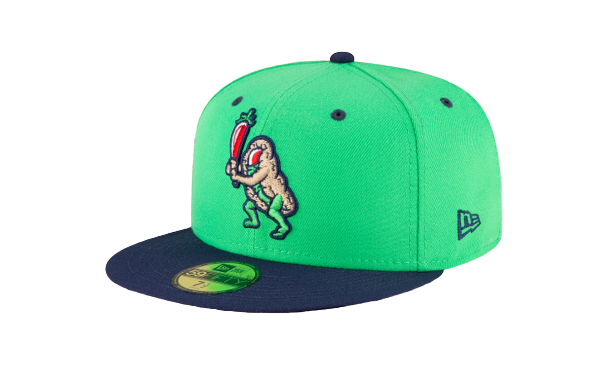 59FIFTY San Antonio Missions Theme Night 'Puffy Taco' Fitted Hat "Green / Dark Green - Brim" NE770