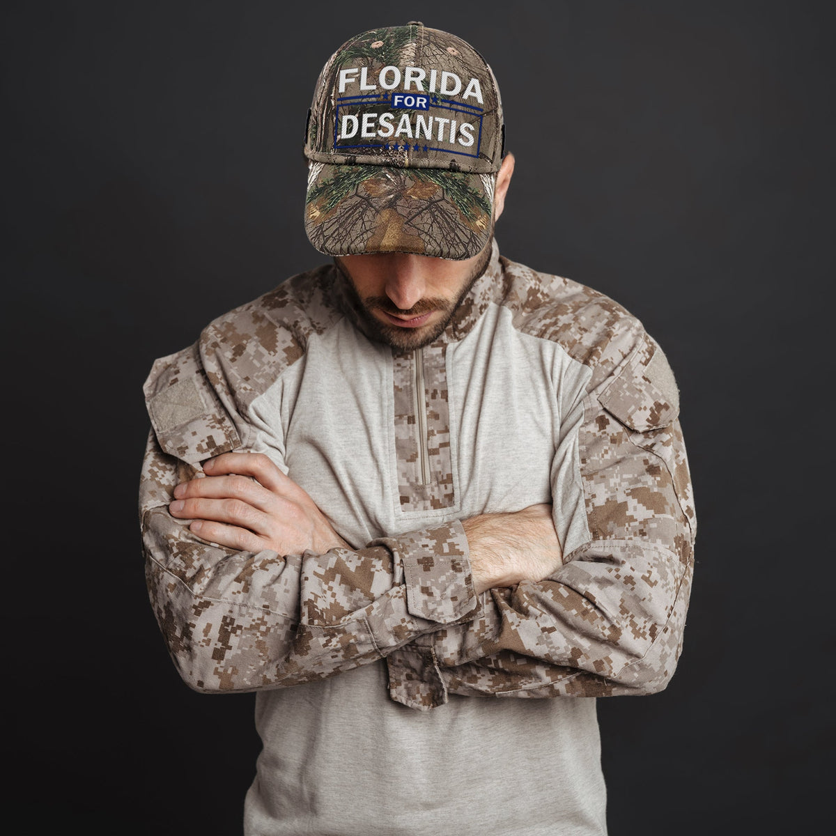 Florida For DeSantis Camo Hat