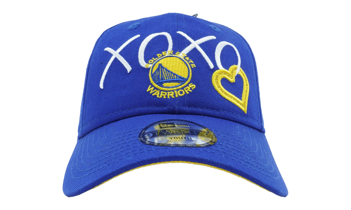 9TWENTY Golden State Warriors Heart "XOXO" Strapback Hat Youth "Blue" NE1169