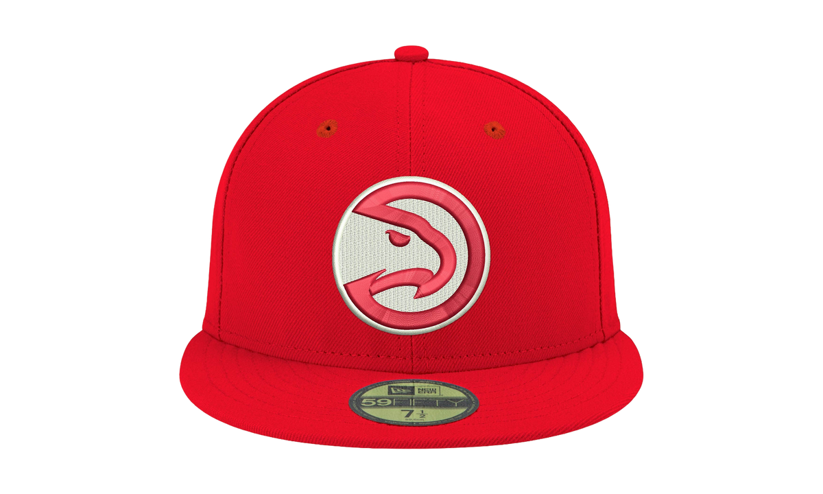 59FIFTY Atlanta Hawks Fitted Hat "Red - Grey Bim" NE938