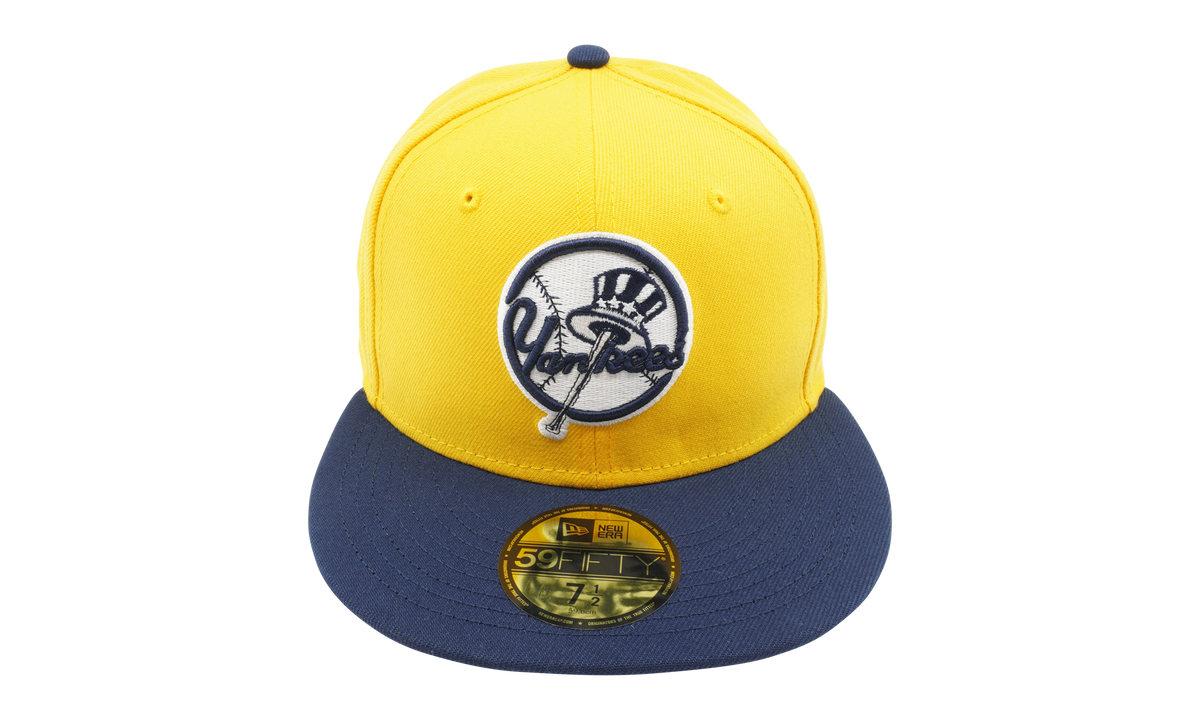 59FIFTY New York Yankees 2-Tone Color Pack Fitted Hat "Yellow / Navy - Brim" NE914