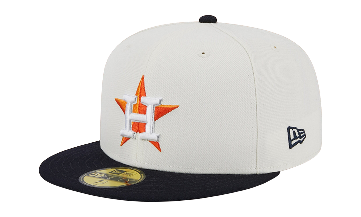 59FIFTY Houston Astros 2017 World Series Retro E1 Fitted Hat "Cream / Black / Grey - Under Brim" NE873