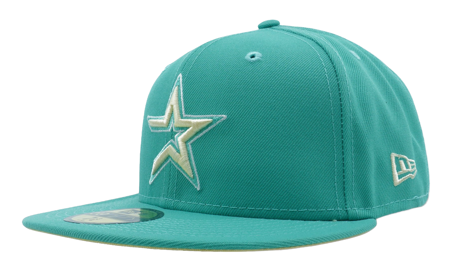 59FIFTY Houston Astros 1945 Years Fitted Hat "Clear Mint / Yellow - Under Brim" NE1079