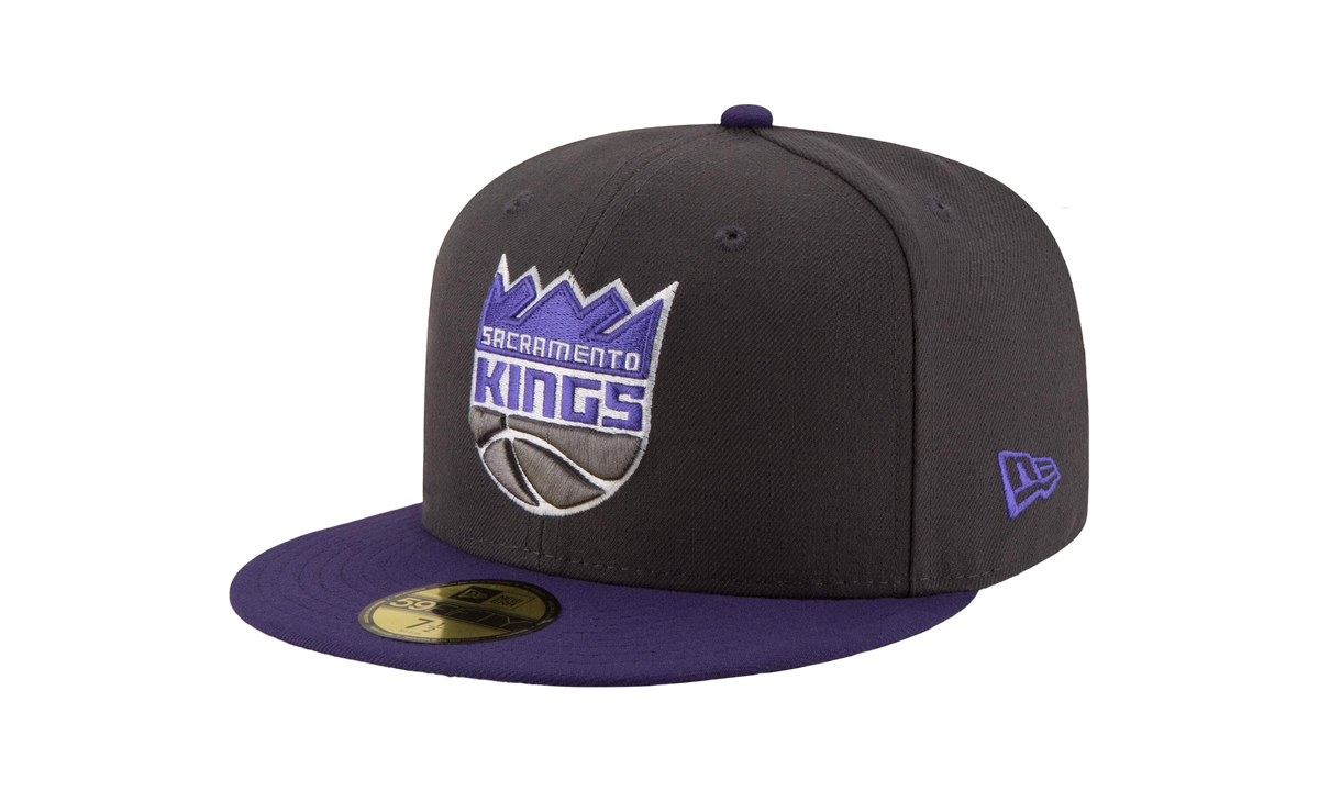 59FIFTY Sacramento Kings 2Tone Fitted Hat "Graphite / Purple - Brim / Gray - Under Brim" NE943