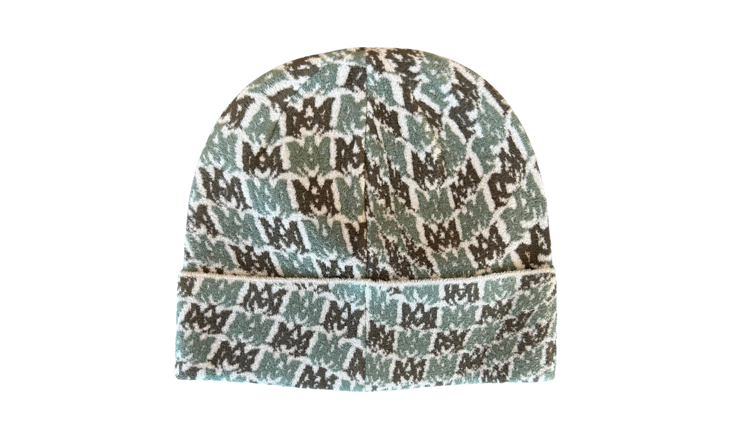 MA Swirl Logo Beanie "Beige / Green / Brown" AMR014