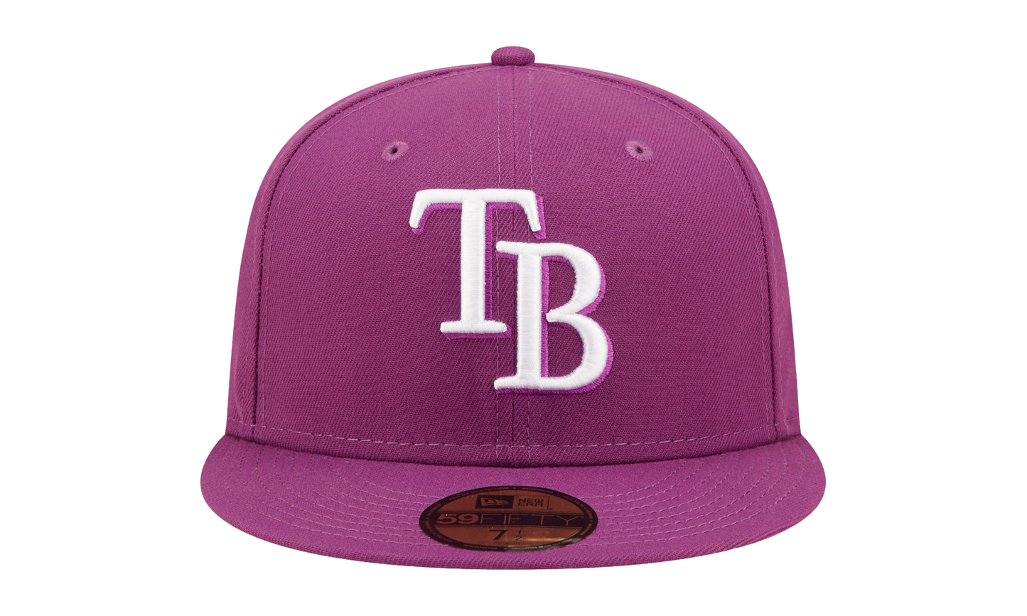 59FIFTY Tampa Bay Rays Fitted Hat "Sparkling Grape / Grey - Under Brim" NE1065