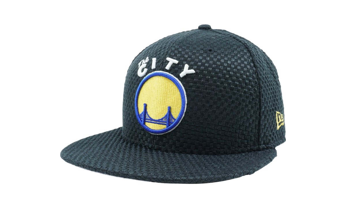 59FIFTY Golden State Warriors 2016 'The City' Street Flow Fitted Hat "Black Weave Pattern" NE595