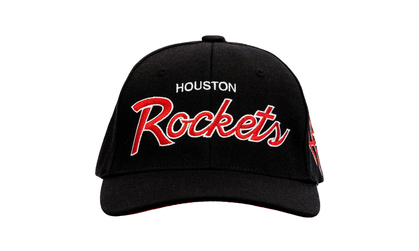 NBA Team Script 2.0 Stretch Snapback Cap "Houston Rockets - Black" HHSS3281 HROYYPPPBLCK