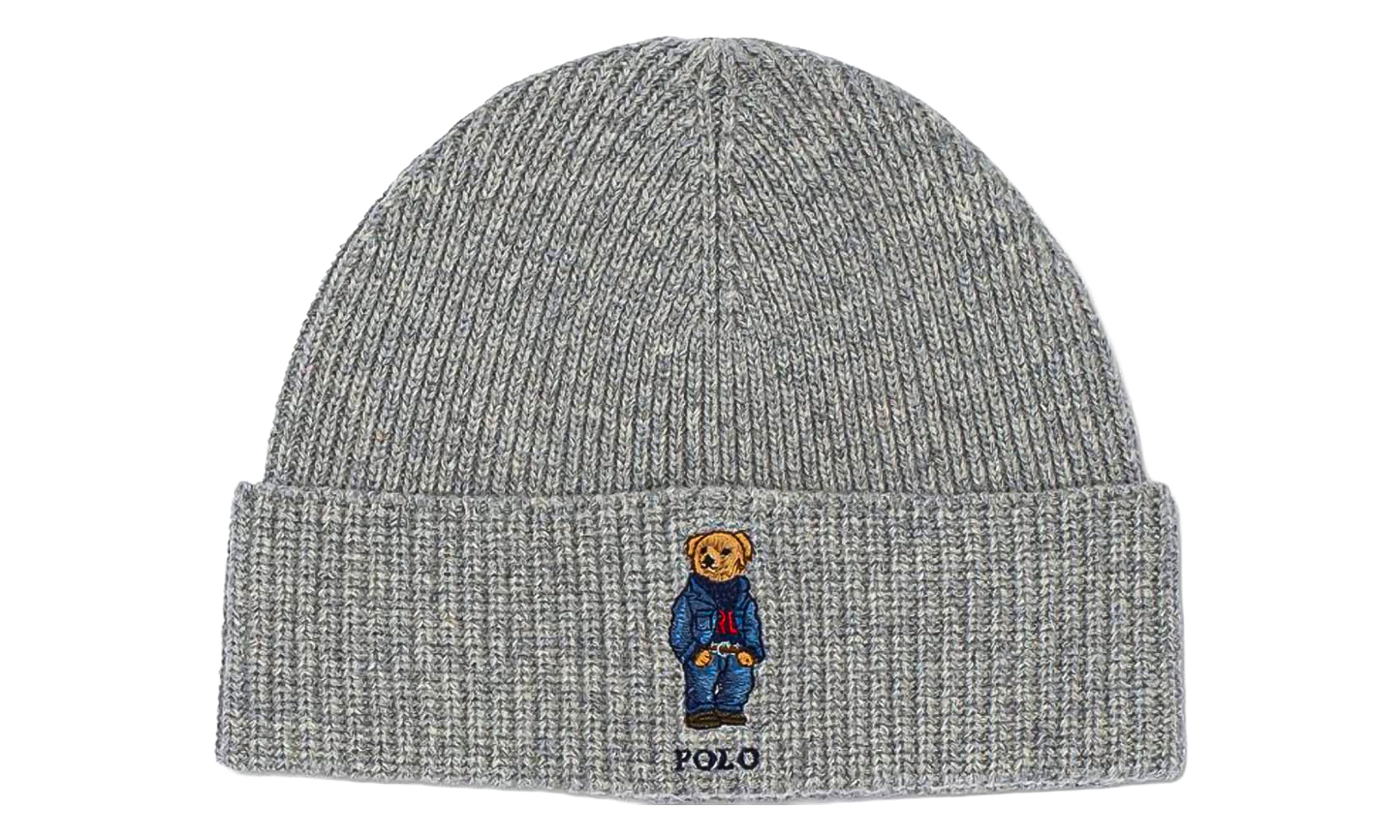 SOLID DENIM BEAR BEANIE "Grey" PC0826 032