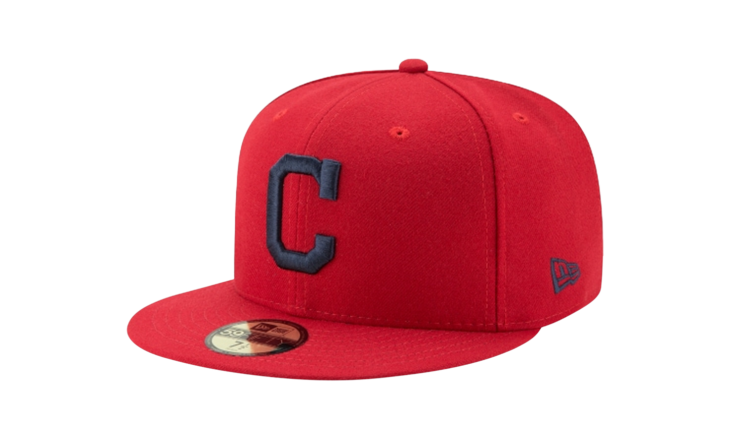 59FIFTY Cleveland Indians 2017 Authentic Fitted Hat "Red" NE966
