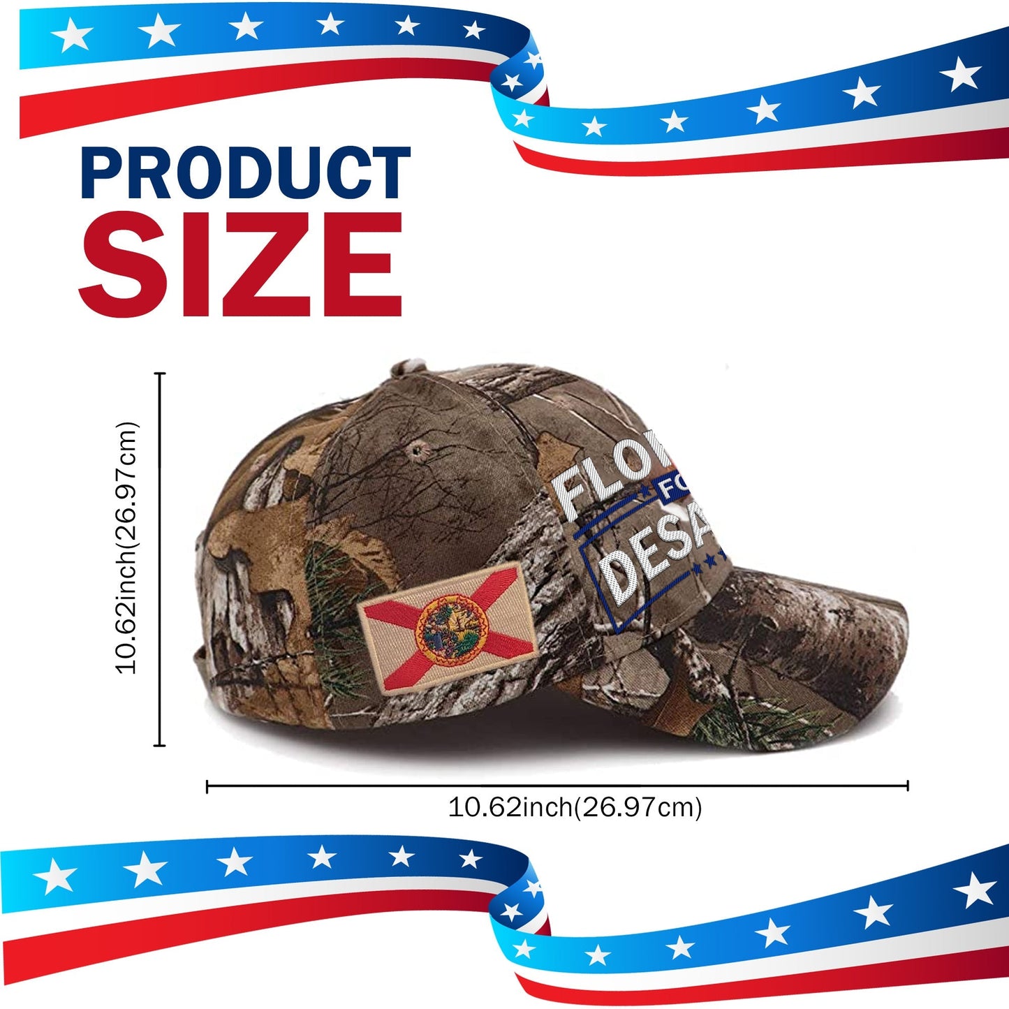 Florida For DeSantis Camo Hat