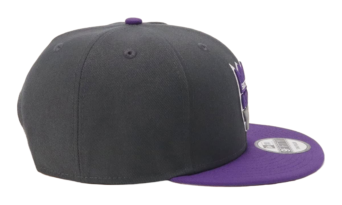 9FIFTY Sacramento Kings 2Tone Snapback Hat "Dark Gray / Purple - Brim / Lavender - Under Brim" NE1037