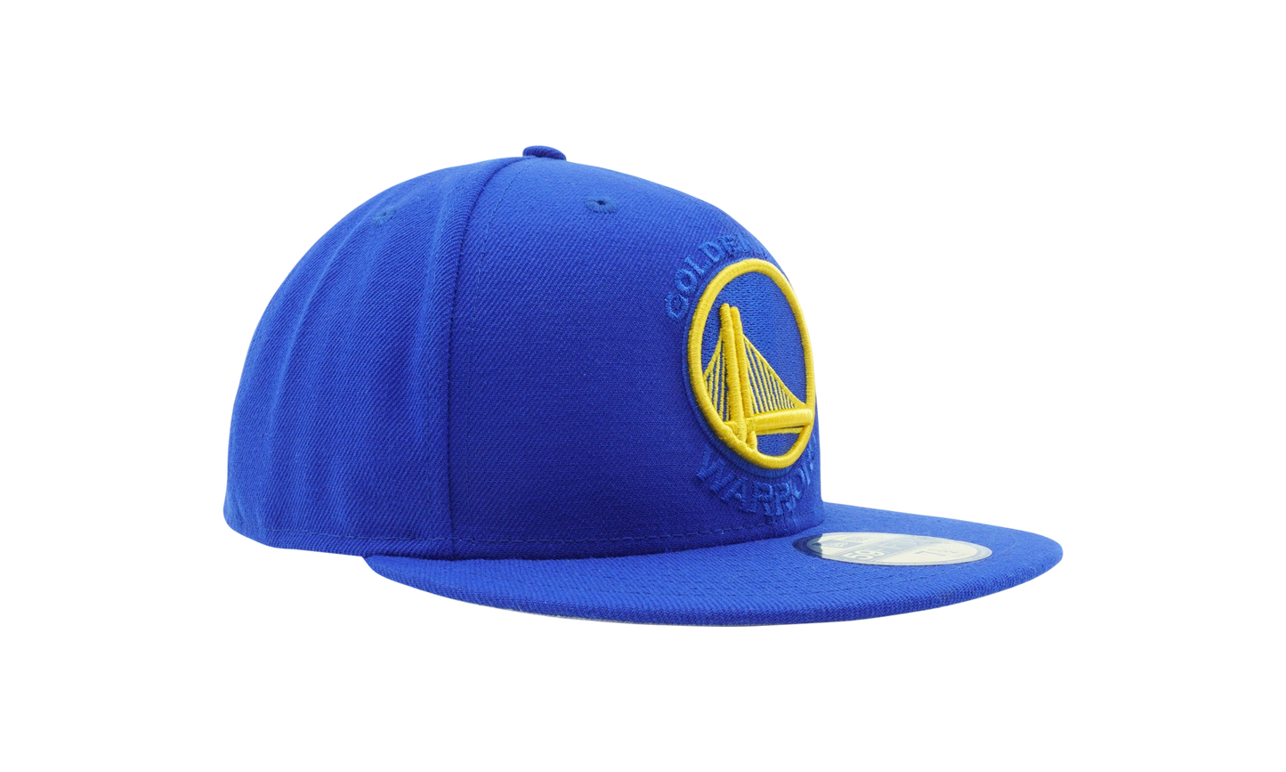 59FIFTY Golden State Warriors Logo Popped Fitted Hat "Royal Blue" NE1130