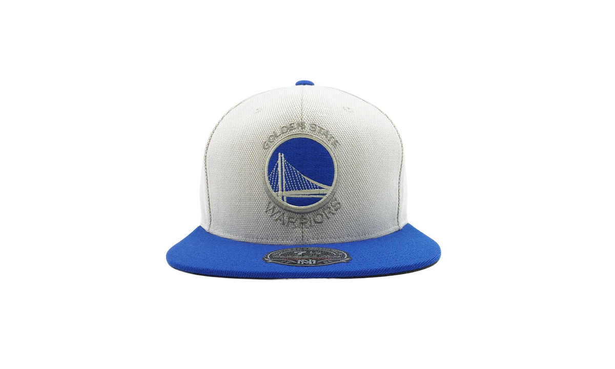 NBA Oxford Fitted Cap "Golden State Warriors - Cream / Blue" G500K 014 5WARRI